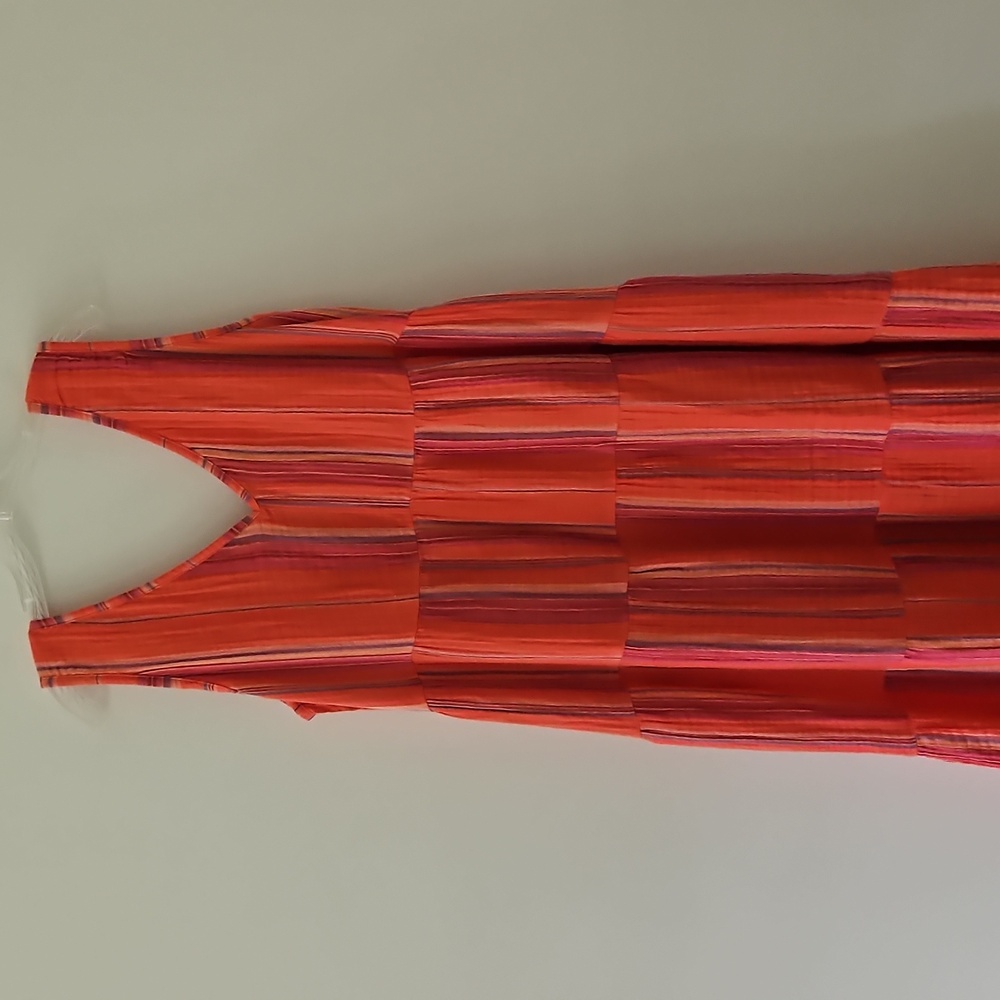 Natural Reflections Tiered Cotton Sleeveless Maxi Dress Resortwear Size XL - Picture 9 of 13